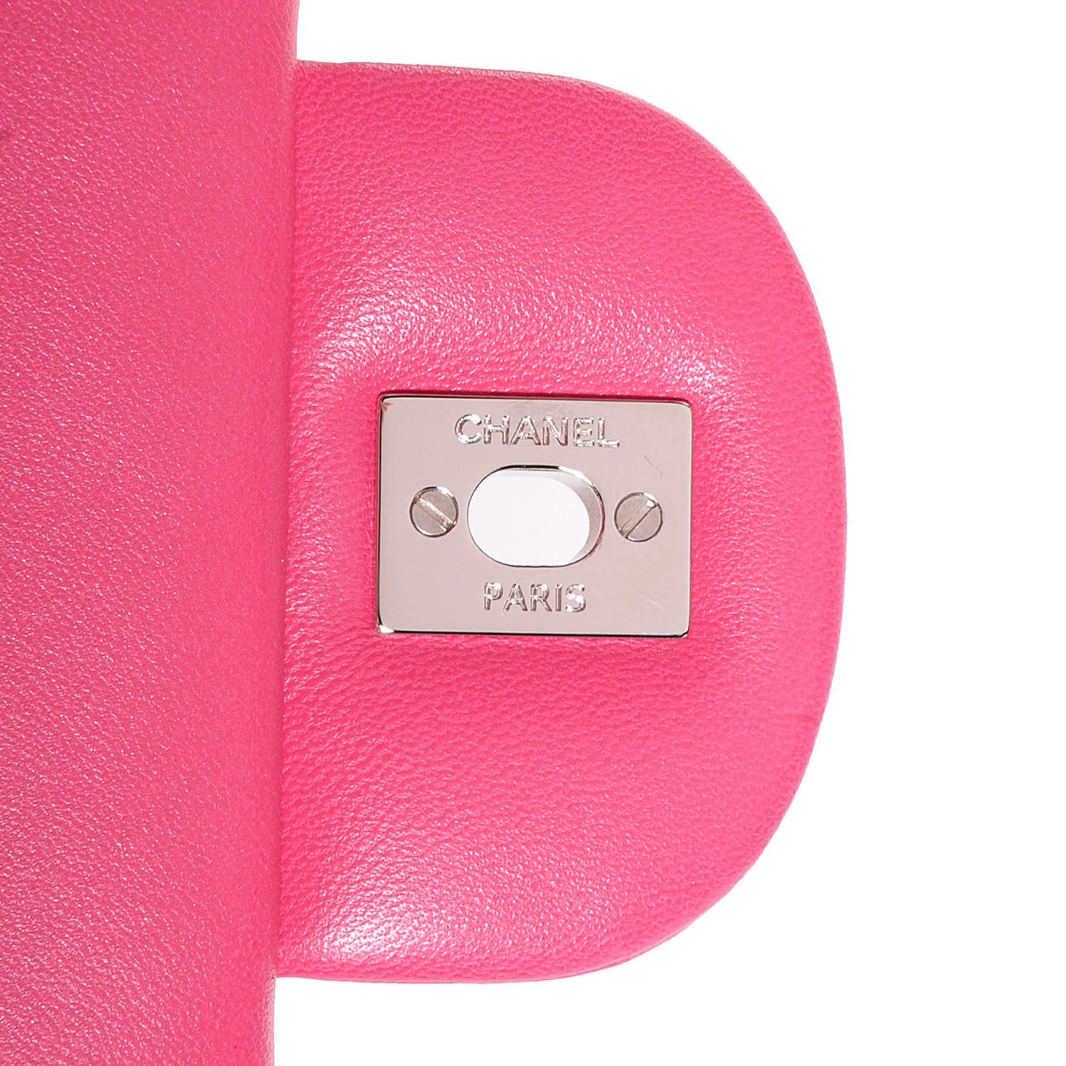 Chanel Lambskin Quilted Maxi Double Flap Dark Pink 10 of 10