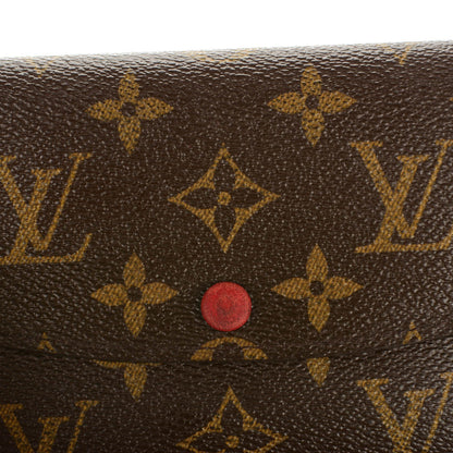 Louis Vuitton Monogram Emilie Wallet Red 5 of 9