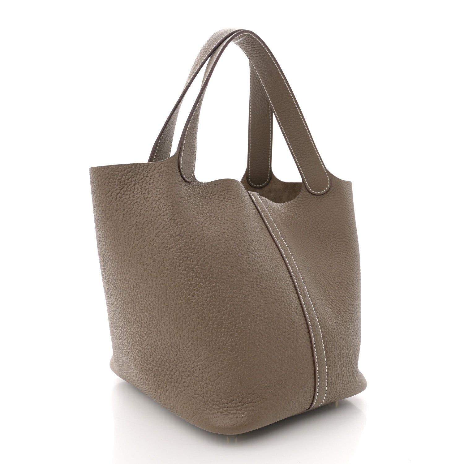 Hermes Taurillon Clemence Picotin Lock 22 MM Etoupe 3 of 10