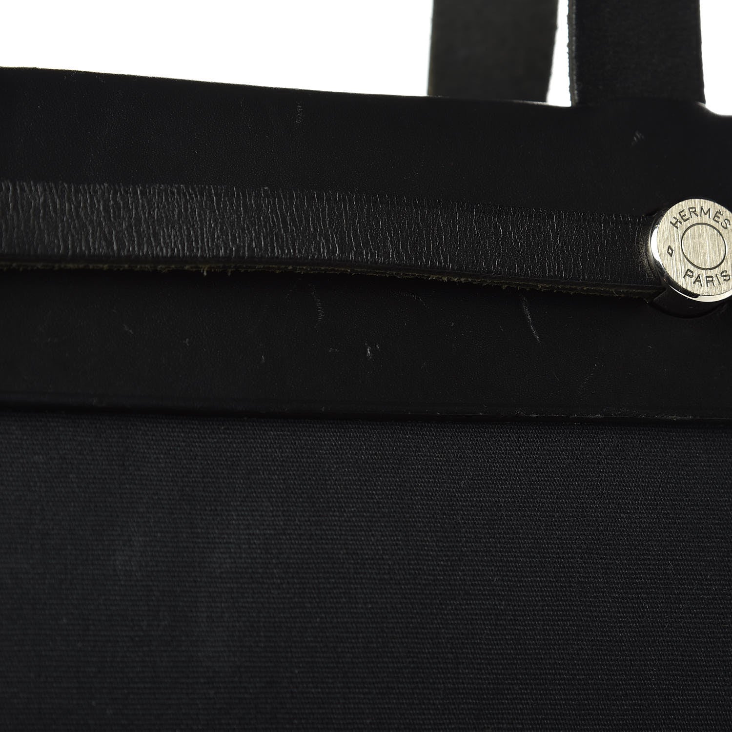 Hermes Toile Vache Hunter Herbag Cabas MM Black 14 of 16