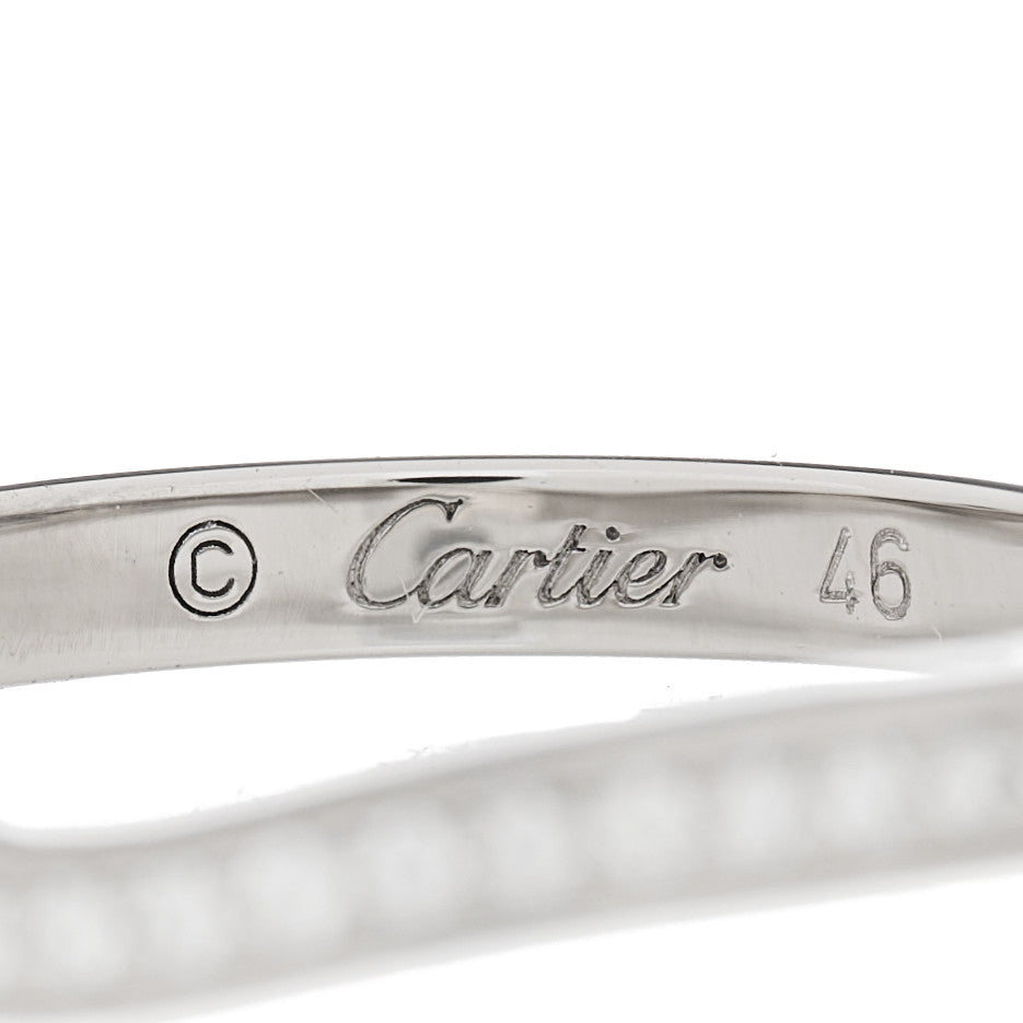 Platinum Diamond Ballerine Wedding Band Ring 46 3.75
