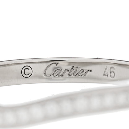 Cartier Platinum Diamond Ballerine Wedding Band Ring 46 3.75 4 of 6