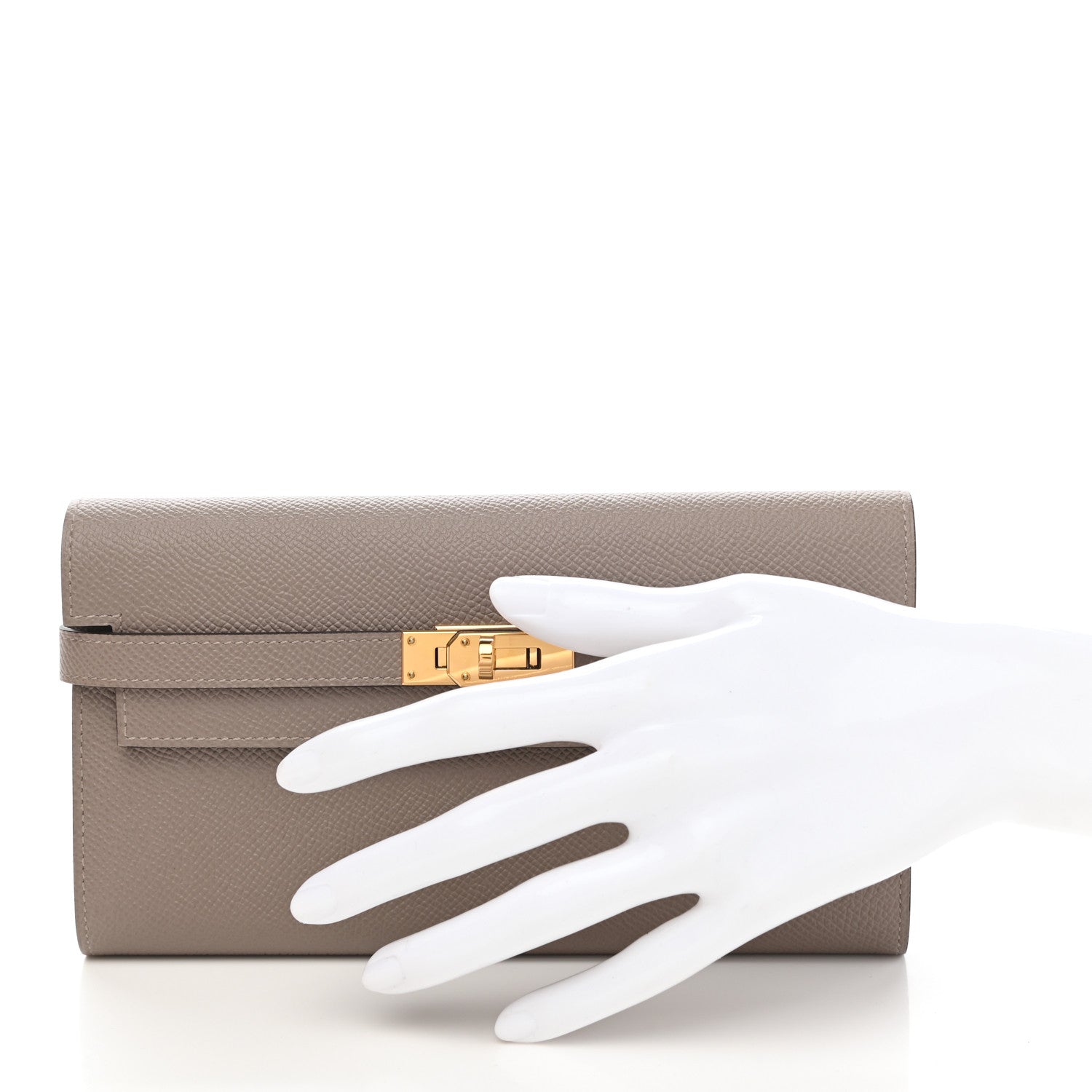 Hermes Epsom Kelly Longue Wallet Gris Asphalte 2 of 8