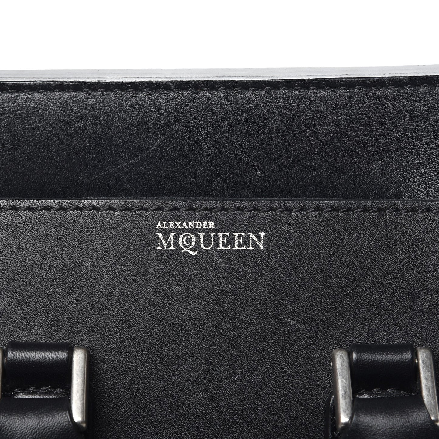 Calfskin Pearl Embellished Mini Heroine Black