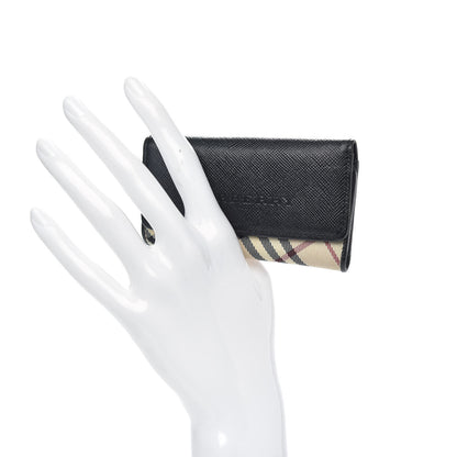 Burberry Nova Check 4 Key Holder Case Black 2 of 6