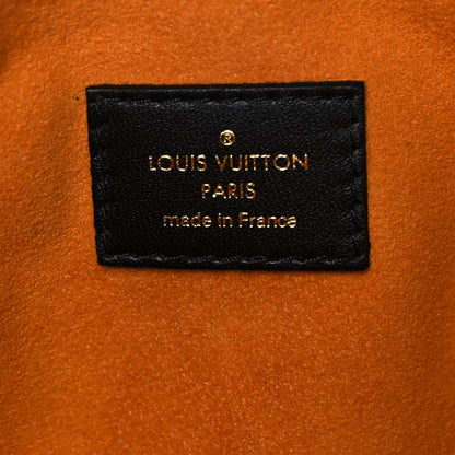 Louis Vuitton Lambskin Embossed Monogram Coussin MM Black 6 of 8