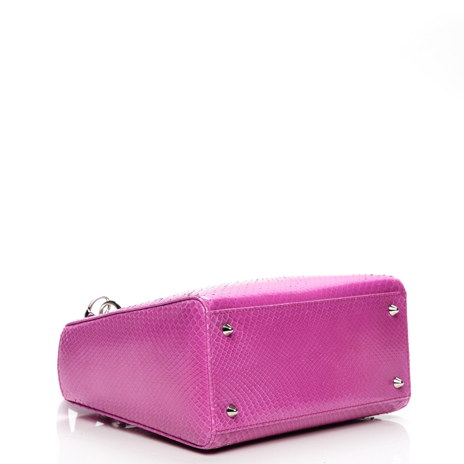 Christian Dior Python Medium Lady Dior Pink 4 of 7