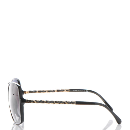 Chanel Lambskin Square Chain Sunglasses 5210-Q Black 3 of 9