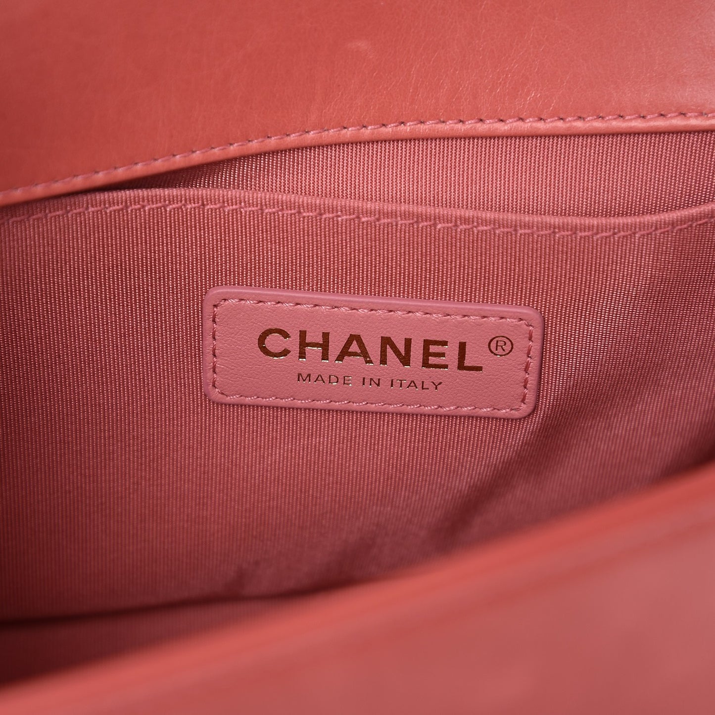 Shearling Sheepskin Medium Boy Flap Pink