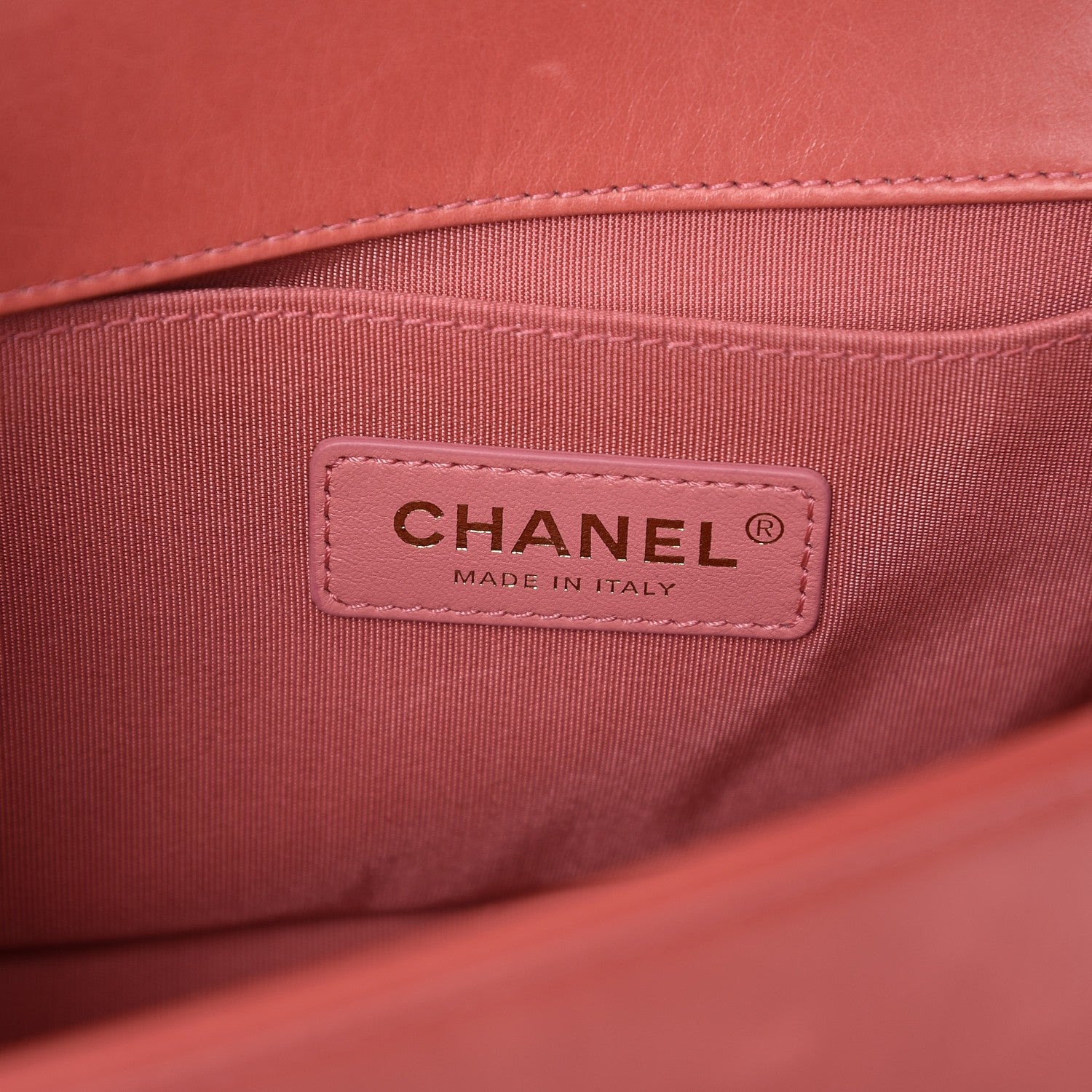 Chanel Shearling Sheepskin Medium Boy Flap Pink 6 of 10