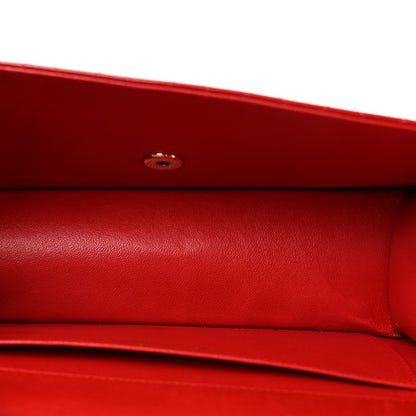 Chanel Glazed Calfskin Quilted East West Flap Red 5 of 10