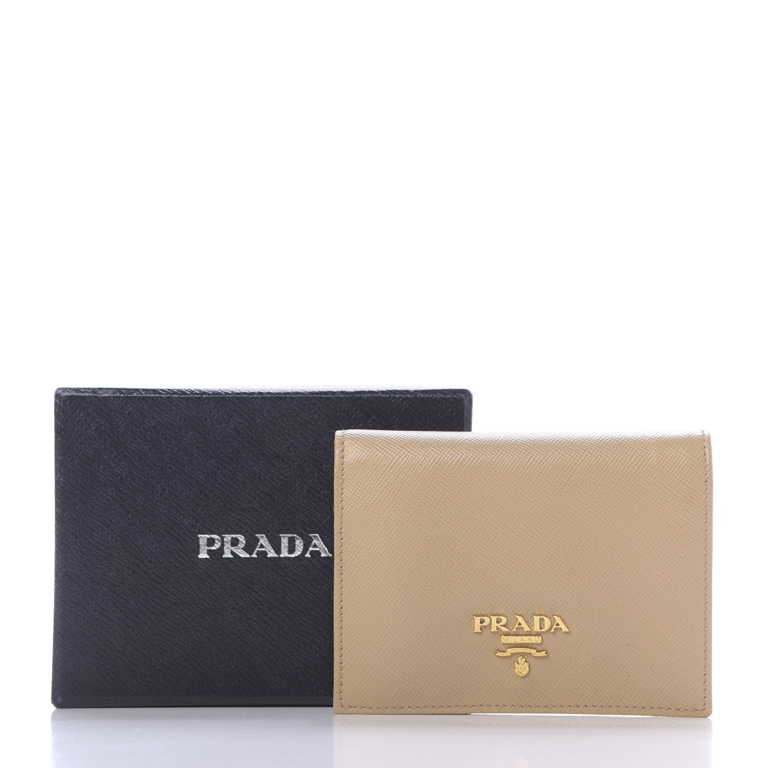 Prada Saffiano Multicolor Compact Wallet Sabbia Cammeo Orchidea 9 of 9