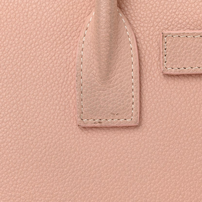 Saint Laurent Grained Calfskin Topstich Baby Sac De Jour Antique Rose 15 of 17