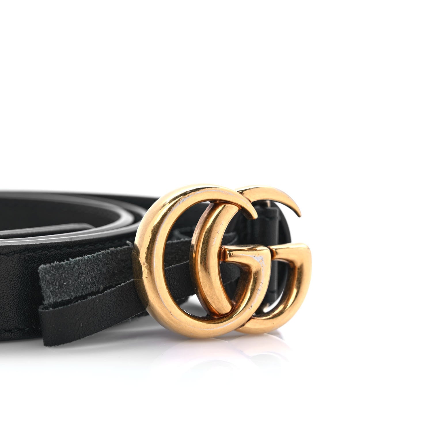 Gucci Calfskin Double G 20mm Belt 75 30 Black 4 of 5