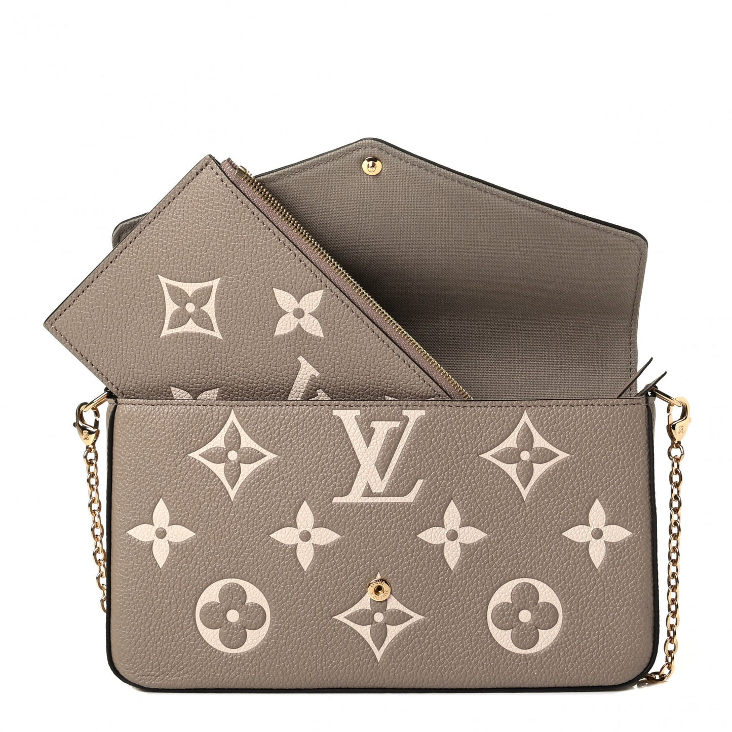 Empreinte Monogram Giant Felicie Pochette Tourterelle Creme