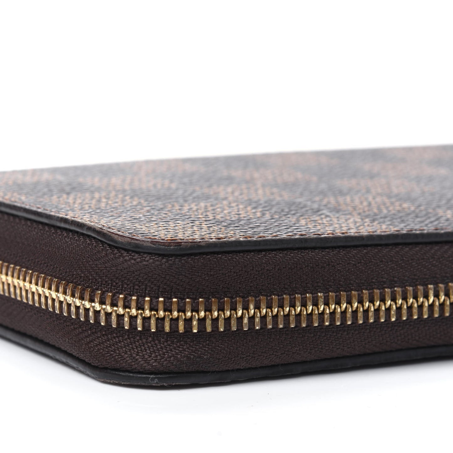 Damier Ebene Zippy Wallet Rose Ballerine