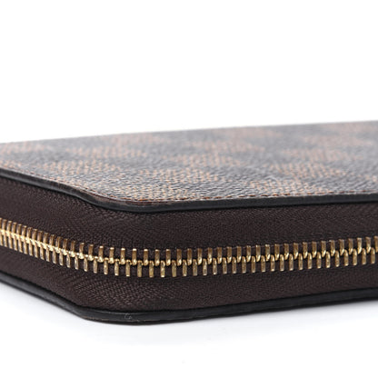 Louis Vuitton Damier Ebene Zippy Wallet Rose Ballerine 12 of 19