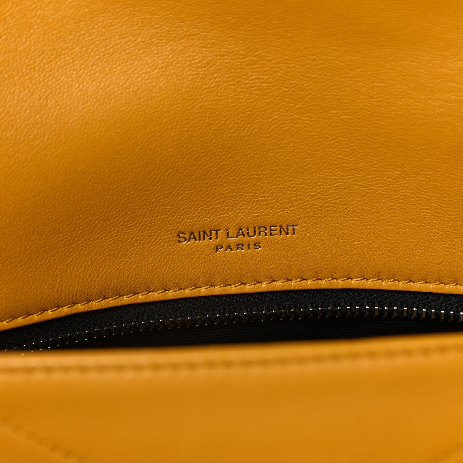 Saint Laurent Lambskin Matelasse Monogram Medium Niki Chain Satchel Yellow 10 of 17