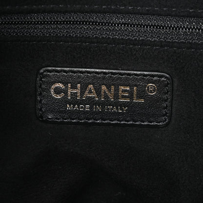 Chanel Caviar Deauville Drawstring Backpack Black 5 of 9
