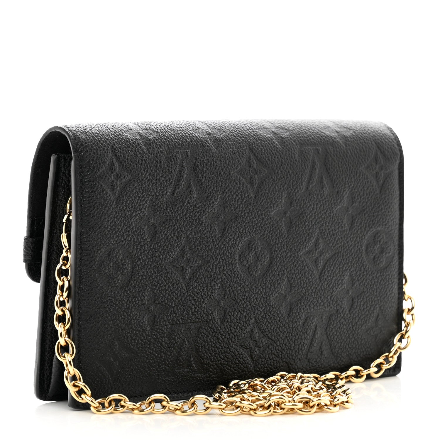 Louis Vuitton Empreinte Vavin Chain Wallet Black 3 of 9