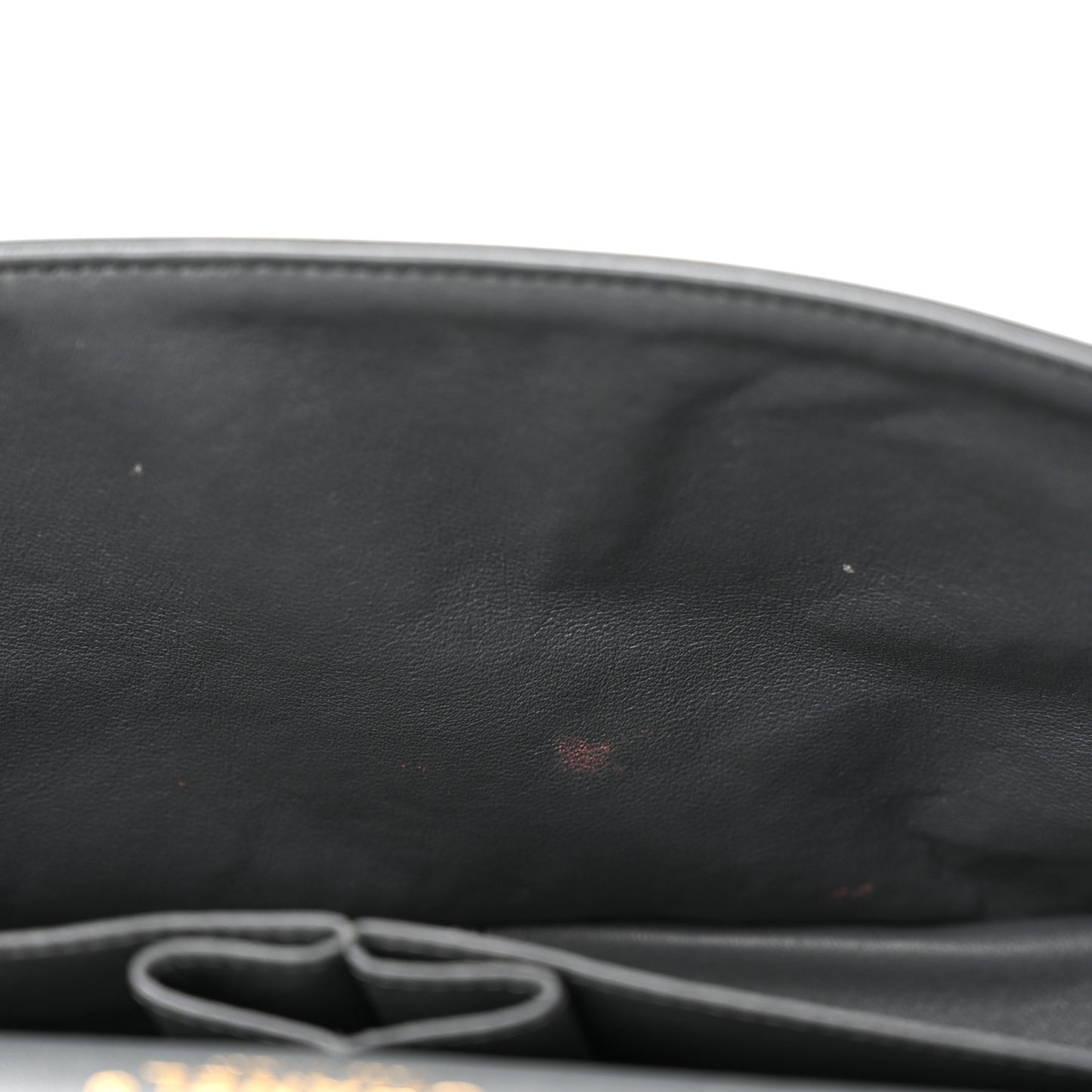 Caviar Quilted Jumbo Double Flap Dark Grey