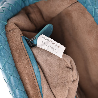 Bottega Veneta Nappa Intrecciato The Lauren 1980 Clutch Aqua 7 of 10