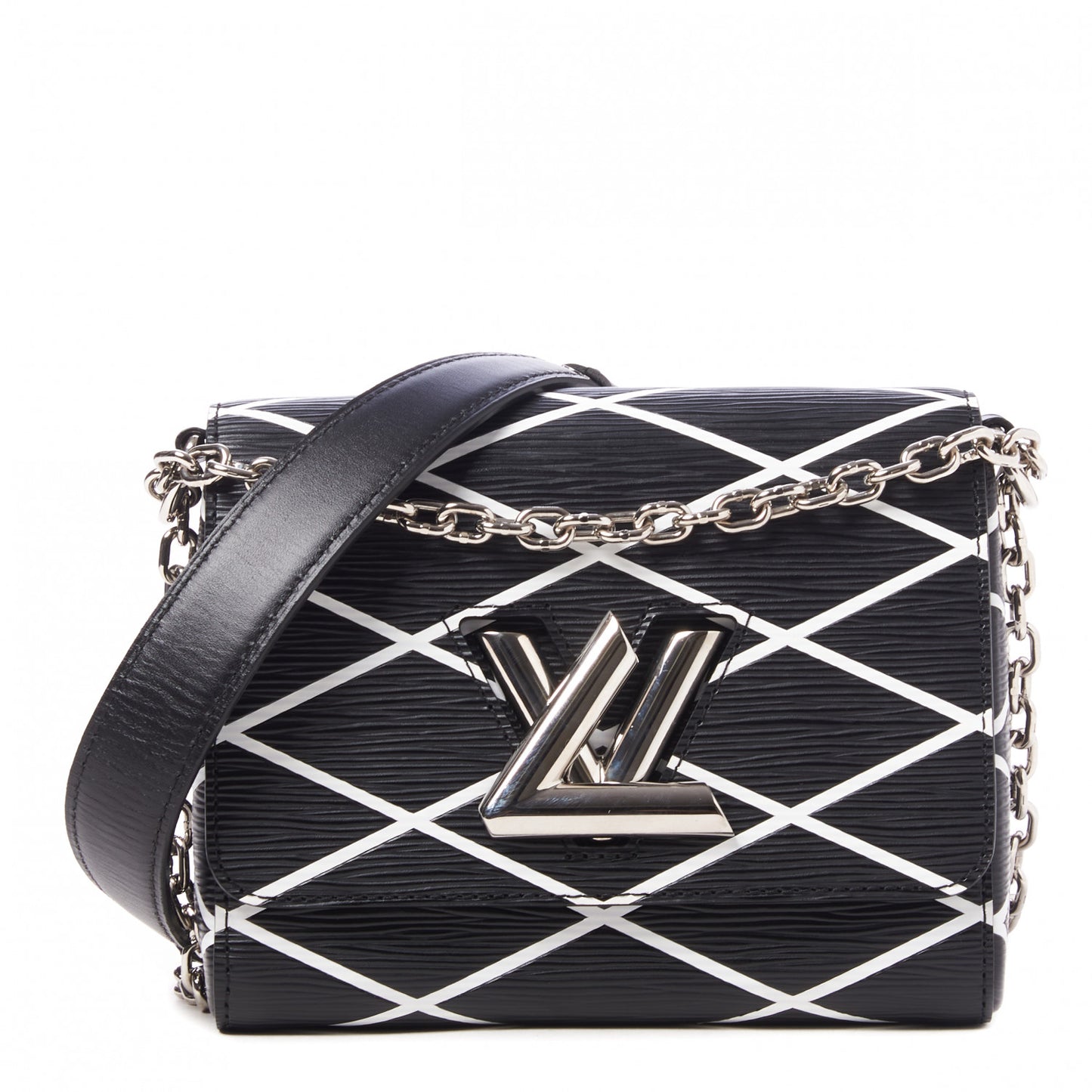 Epi Malletage Twist Shoulder Bag PM Black