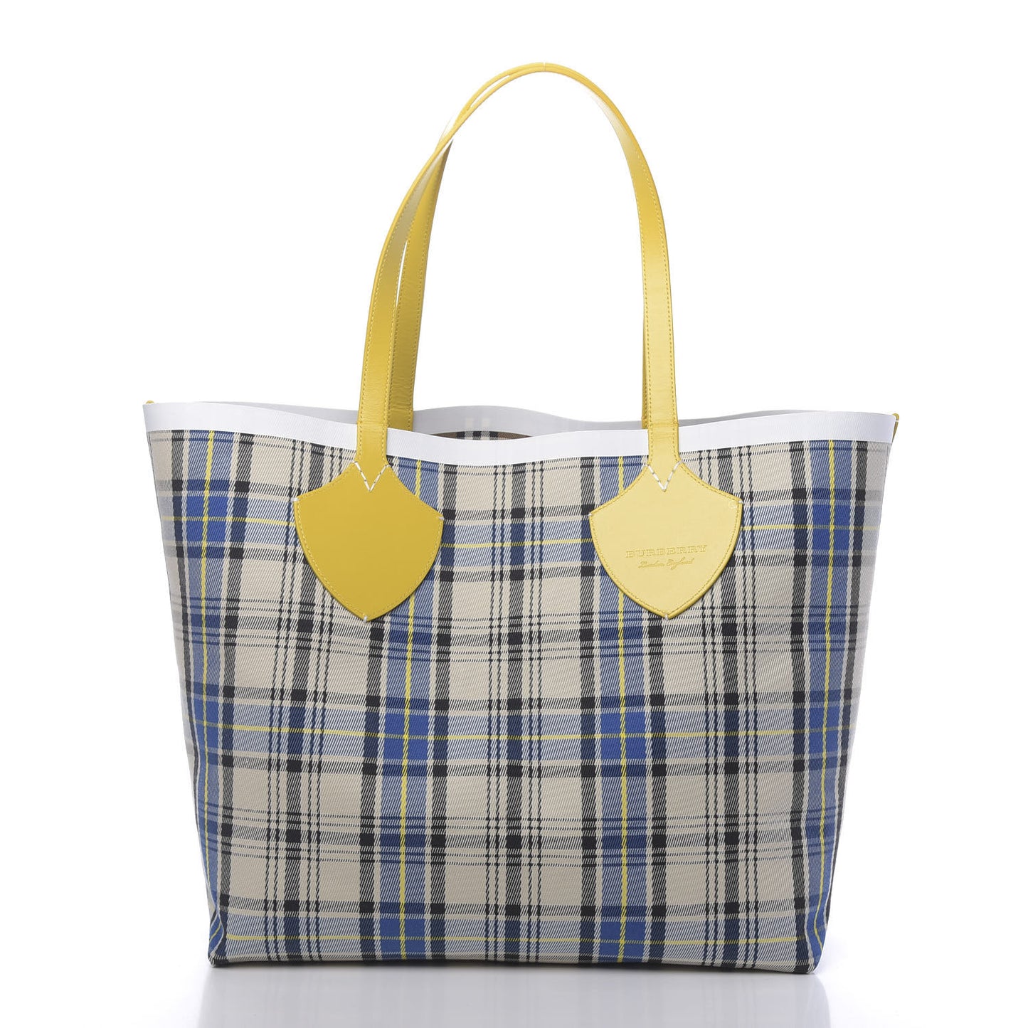 Vintage Check Large The Giant Reversible Tote Yellow