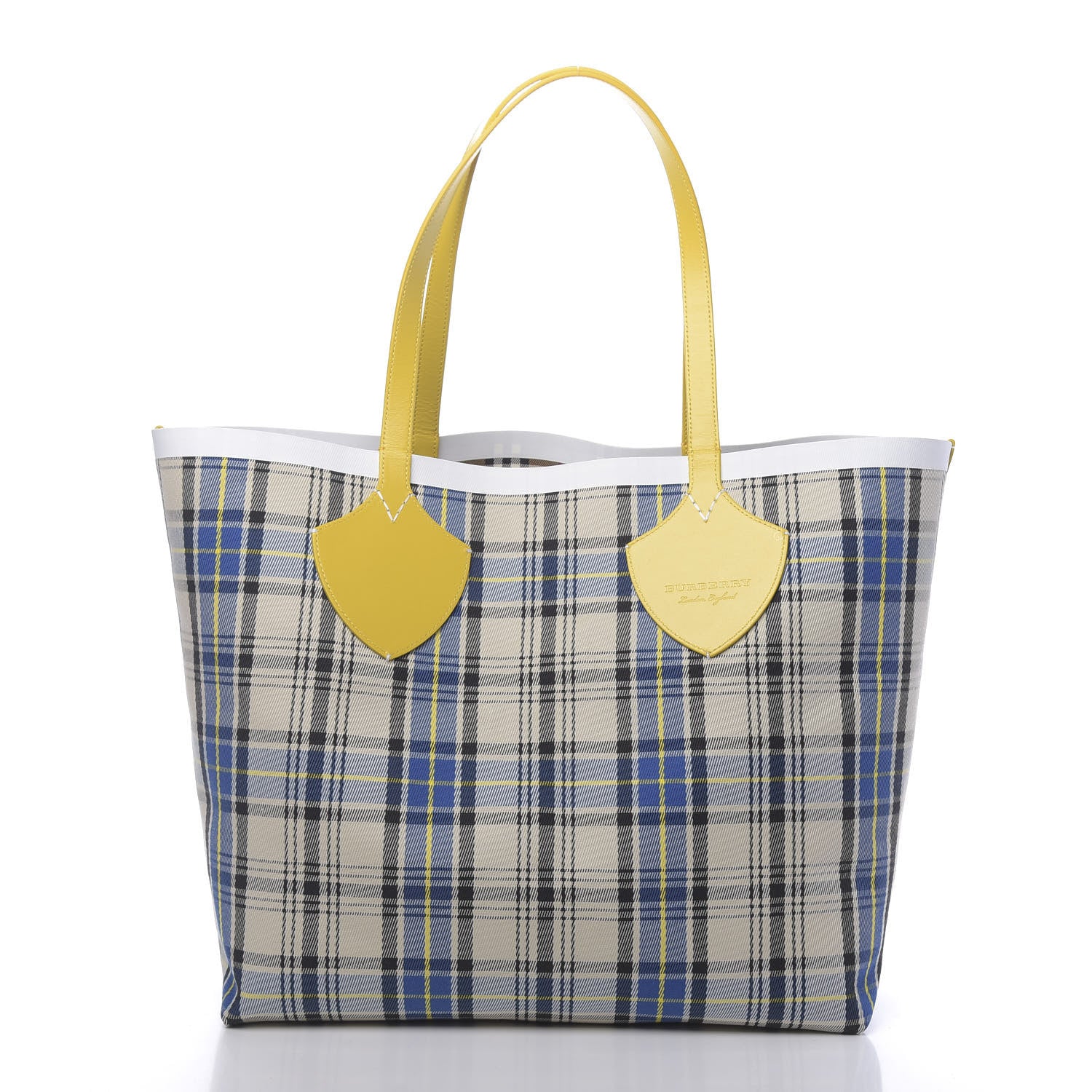 Burberry Vintage Check Large The Giant Reversible Tote Yellow 3 of 15