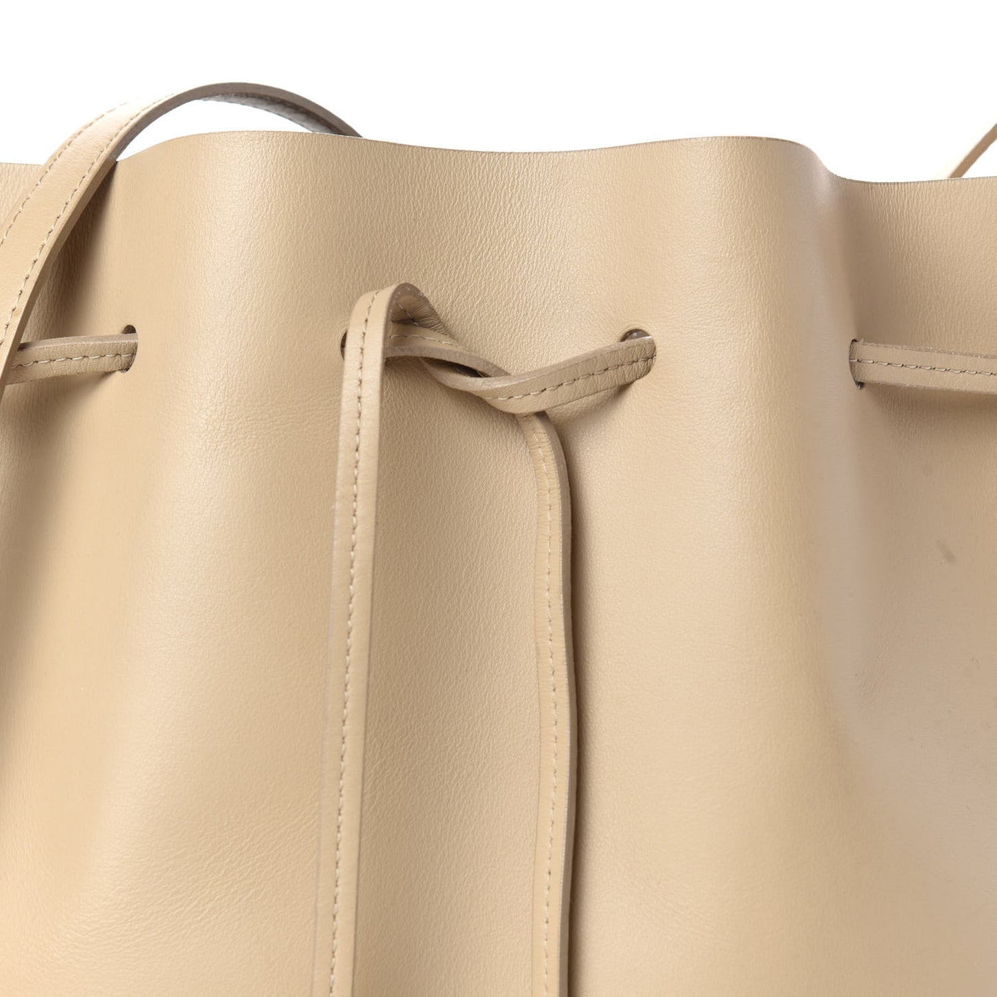 Calfskin Mini Bucket Bag Natural