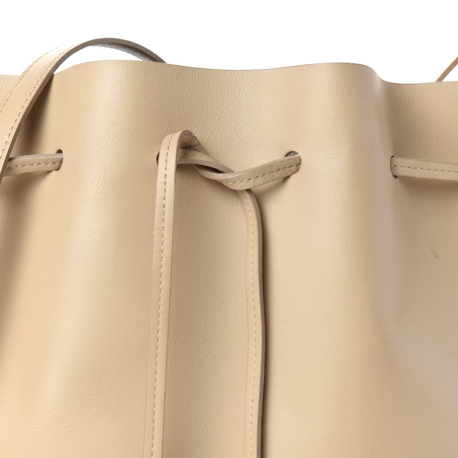 Mansur Gavriel Calfskin Mini Bucket Bag Natural 11 of 11