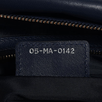 Christian Dior Lambskin Cannage Medium Granville Tote Navy Blue 7 of 9