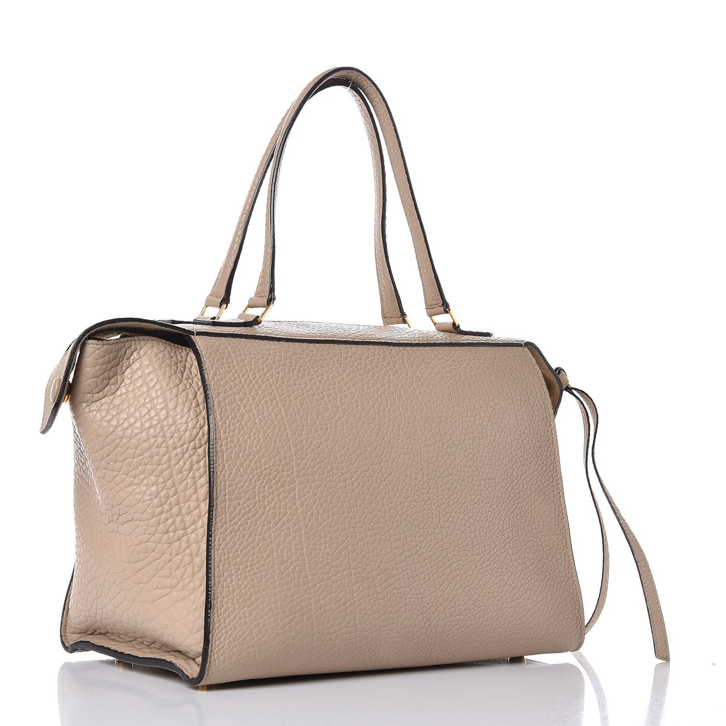 Bullhide Calfskin Small Ring Bag Dune