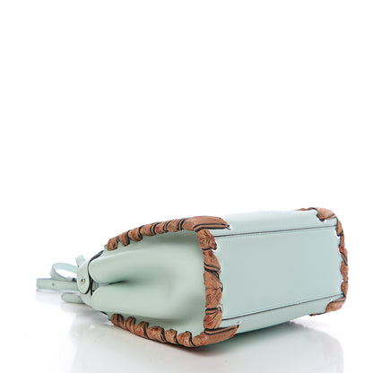 Fendi Nappa Ribbon Lace Up Mini Peekaboo Iconic Satchel Fairy Green 3 of 9