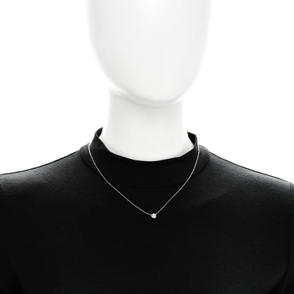 Tiffany Platinum Diamond .33ct Elsa Peretti Diamonds by the Yard Pendant Necklace 2 of 5
