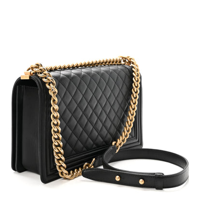 Chanel Calfskin Quilted New Medium Boy Flap Black 3 of 10