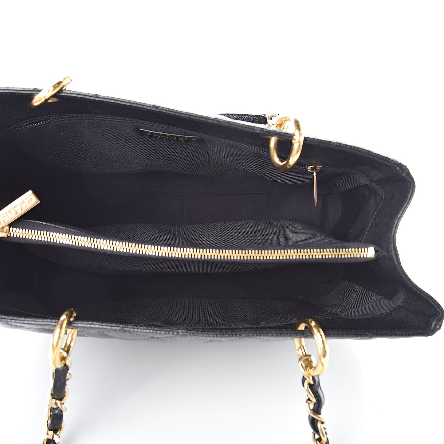 Caviar Quilted Grand Shopping Tote GST Black