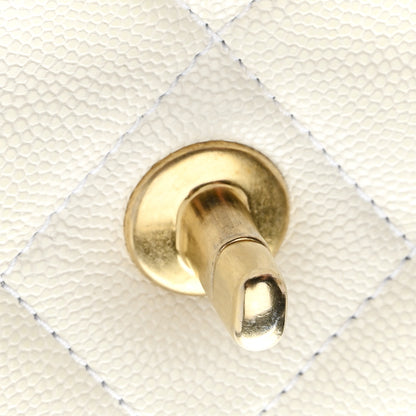 Chanel Caviar Quilted Mini Twist Your Buttons Flap  White 11 of 11