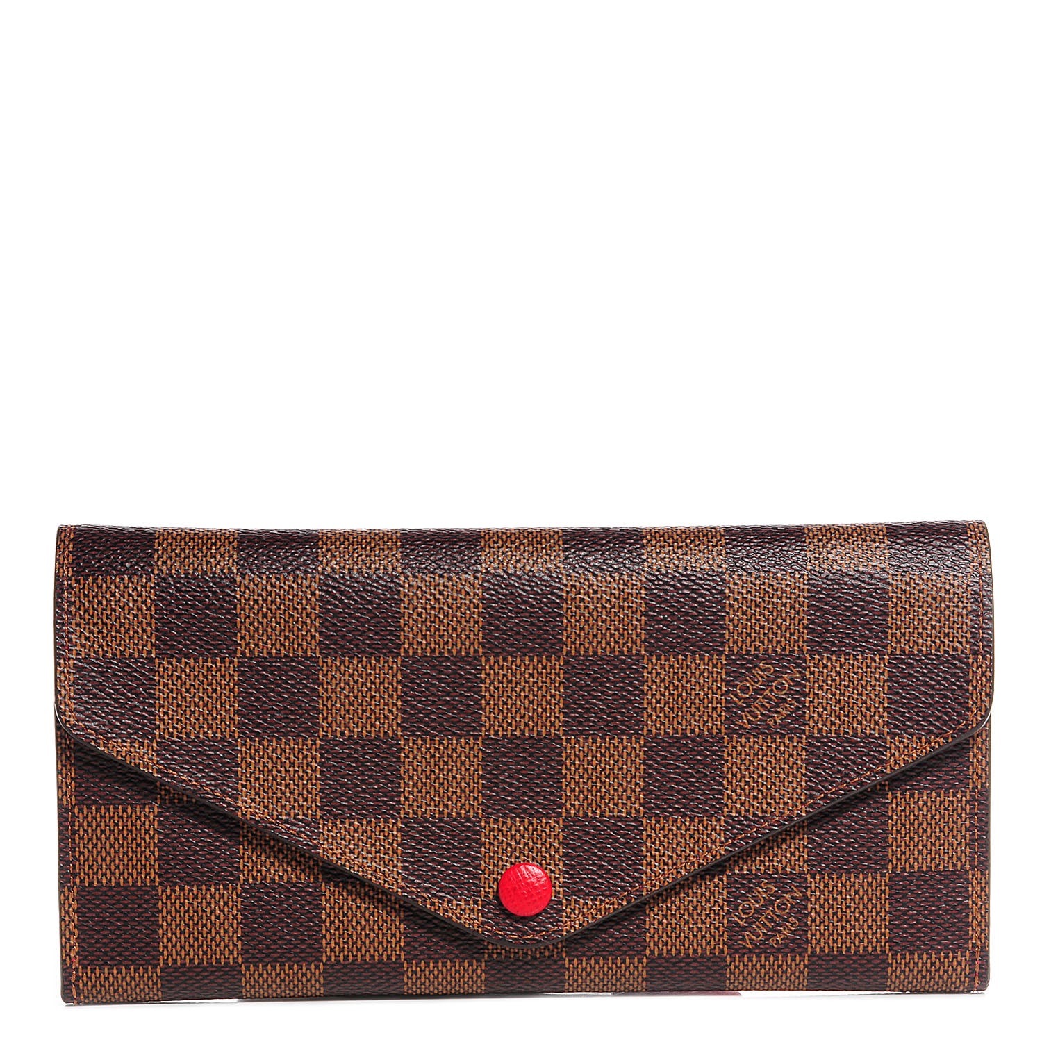 Louis Vuitton Damier Ebene Josephine Wallet Red 1 of 7