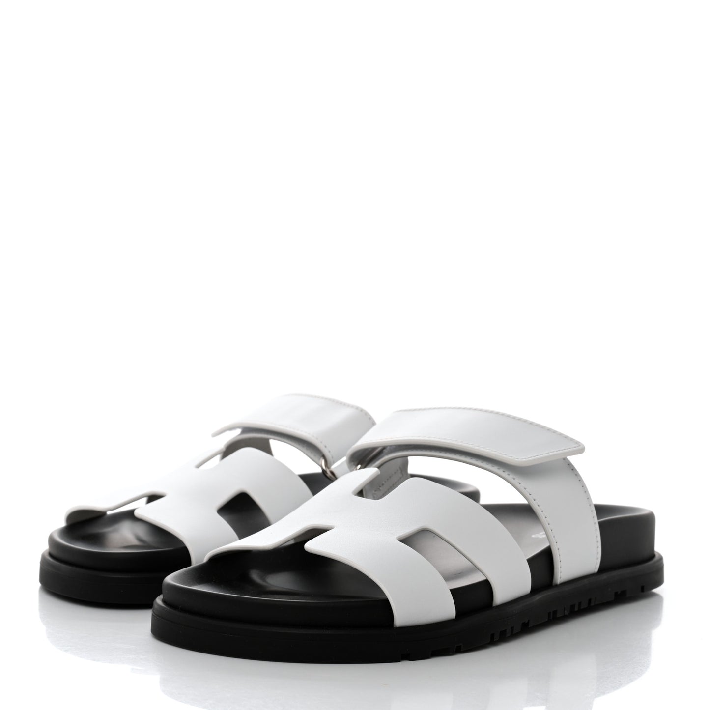 Calfskin Womens Chypre Sandals 35 White