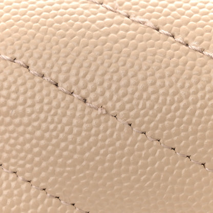 Saint Laurent Grain De Poudre Matelasse Chevron Monogram Envelope Chain Wallet Nude Powder 11 of 11