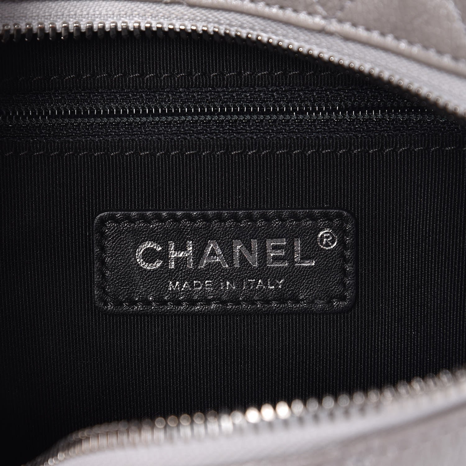 Chanel Metallic Calfskin Camera Case Silver 6 of 8