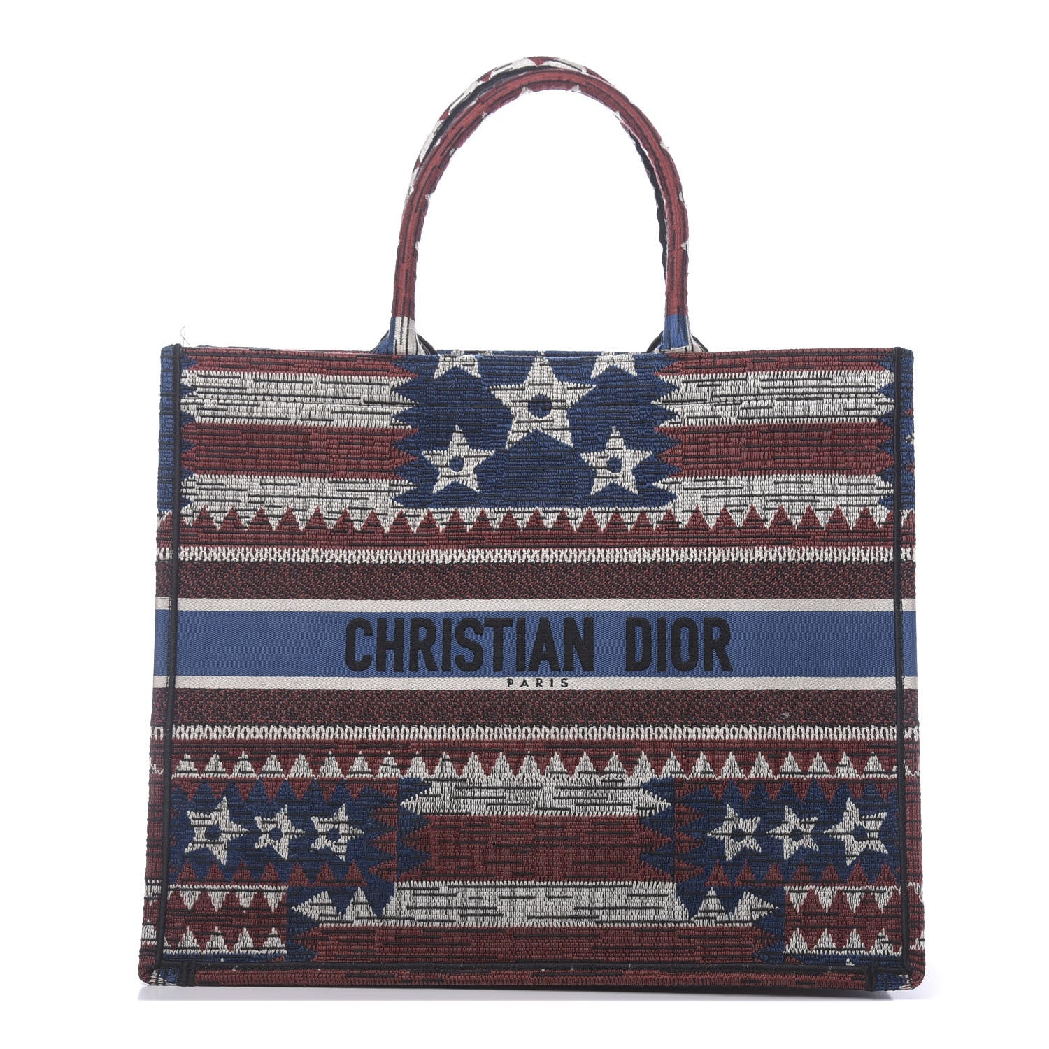 Christian Dior Canvas Embroidered Exclusive US Book Tote Multicolor 1 of 12