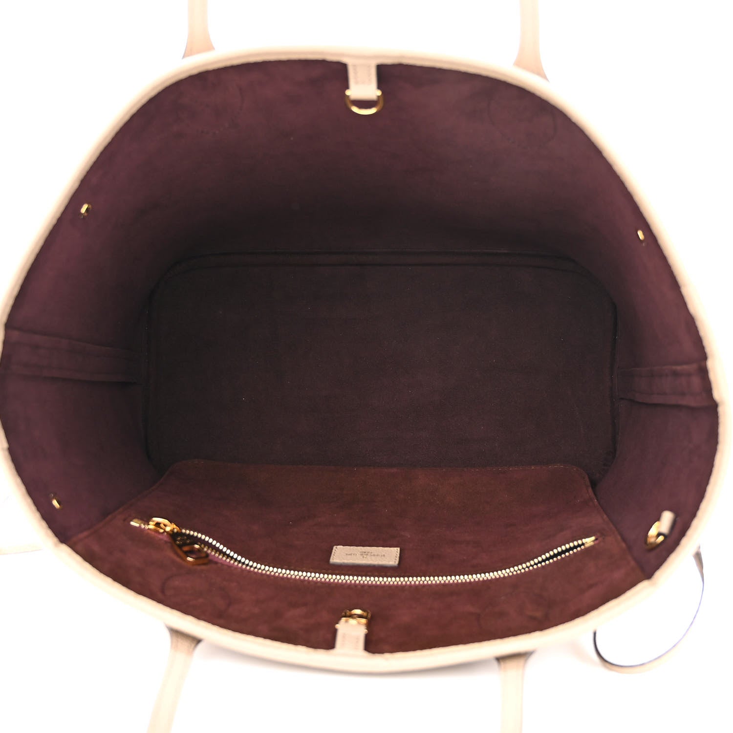 Louis Vuitton Empreinte Monogram Giant Neverfull MM Tourterelle 6 of 11