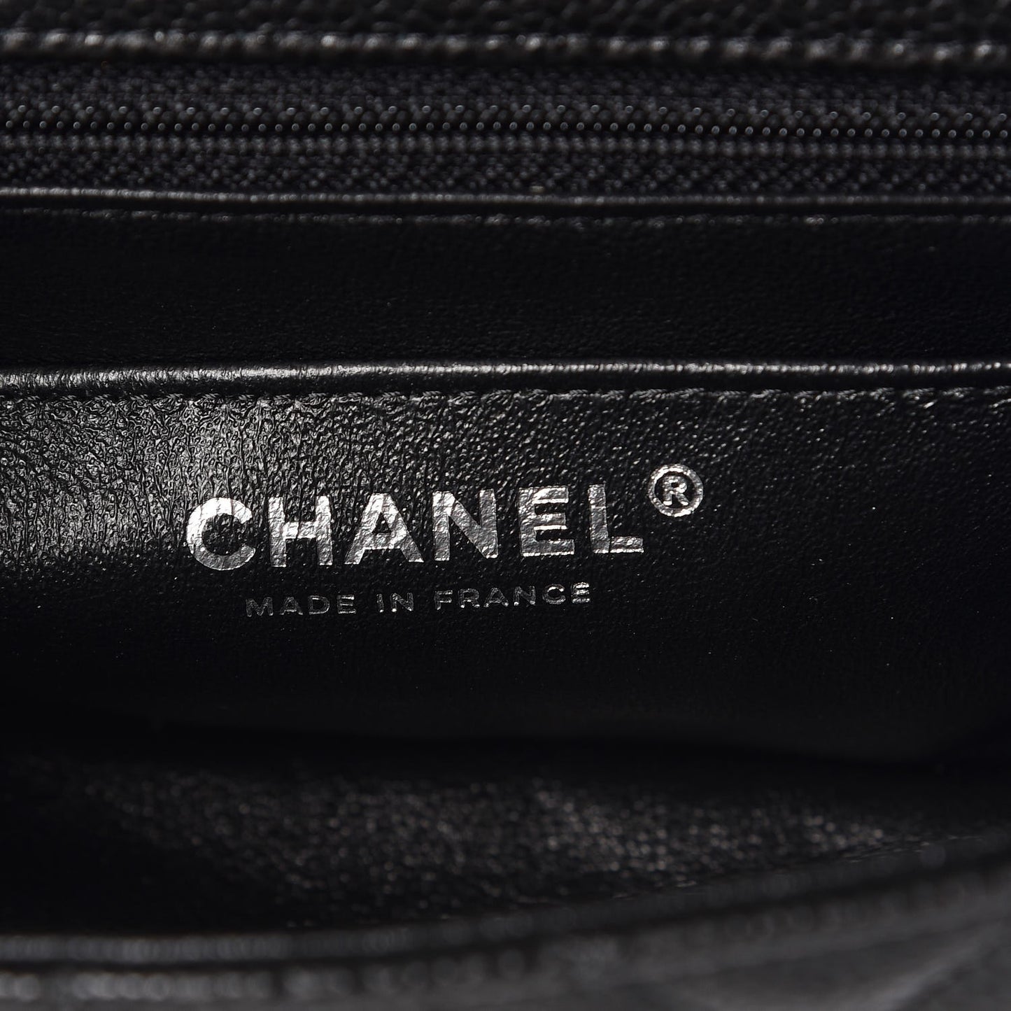 Caviar Quilted Mini Rectangular Flap Black