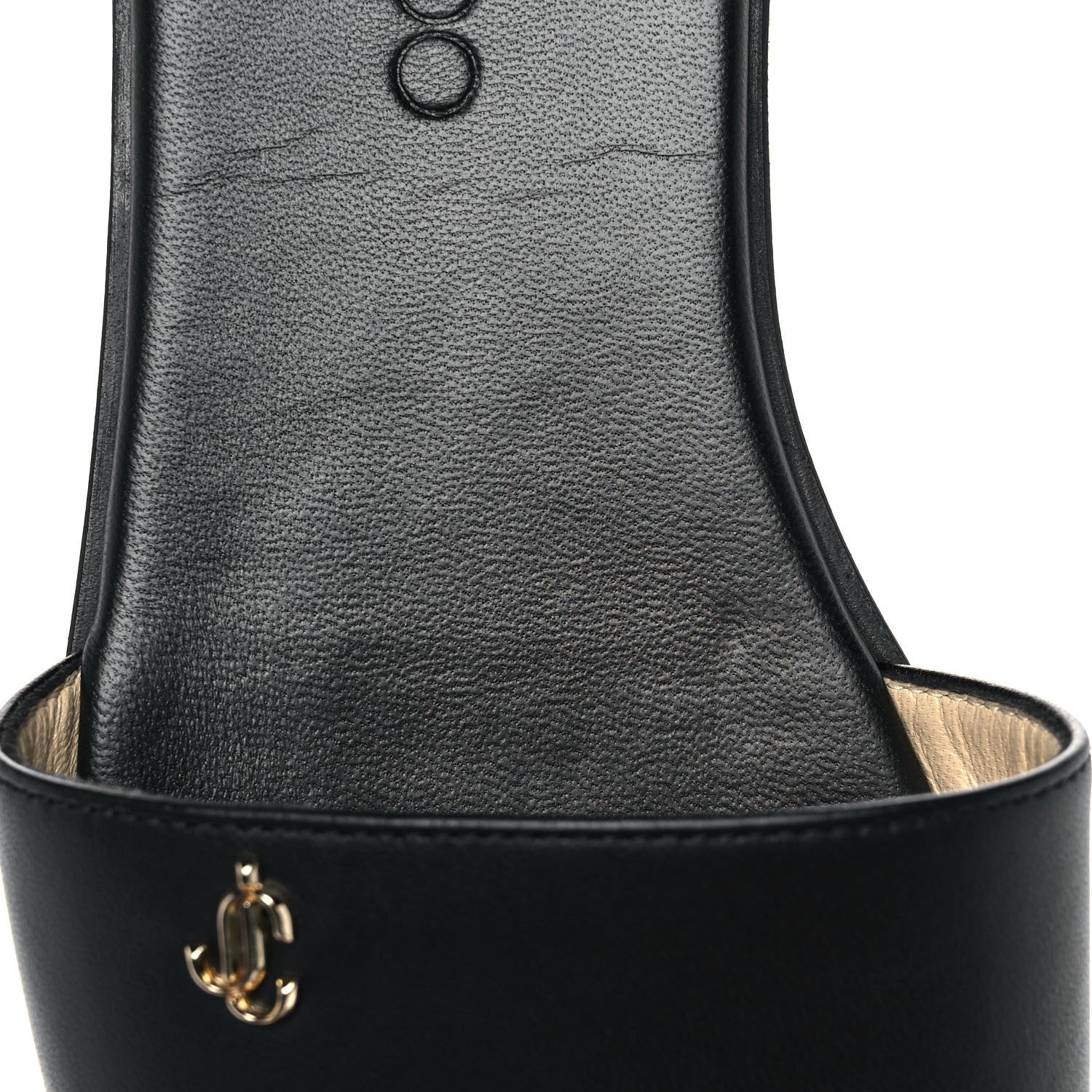 Jimmy Choo Nappa Minea Flat Sandals 37 Black 8 of 8