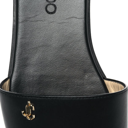 Jimmy Choo Nappa Minea Flat Sandals 37 Black 8 of 8