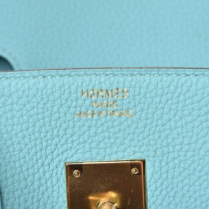 Hermes Togo Birkin 35 Bleu Atoll 6 of 48