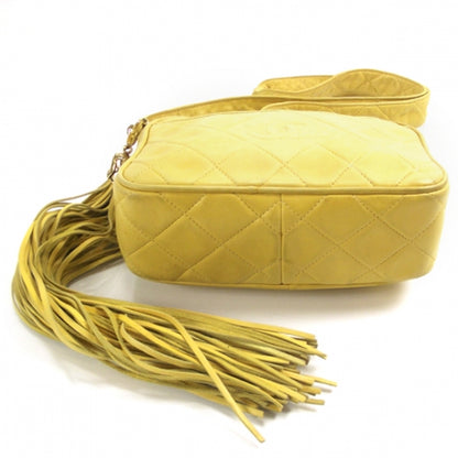Chanel Lambskin Tassel Bag Yellow 4 of 13