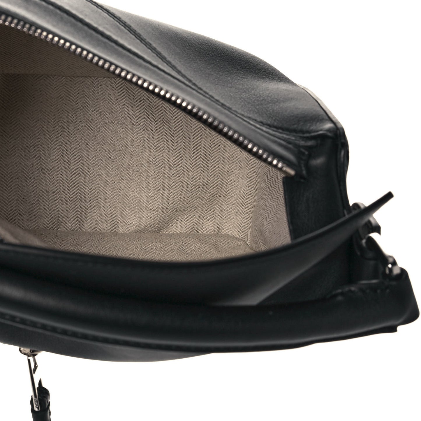 Calfskin Small Puzzle Bag Black